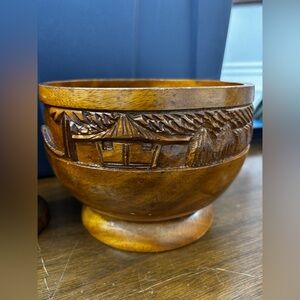 Hand-Carved Wooden Bowl (made in Hawaii)